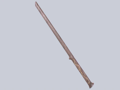 Wooden sword 3D Model