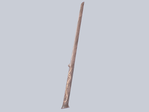 Wooden sword 3D-Modell