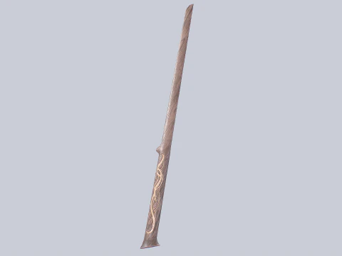 Wooden sword 3D Model