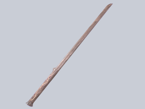Wooden sword 3D-Modell