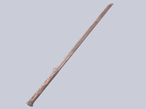 Wooden sword 3D Model