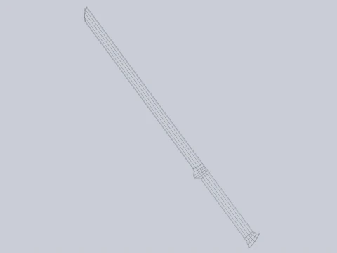 Wooden sword 3D Model