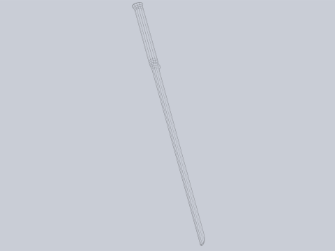 Wooden sword 3D-Modell