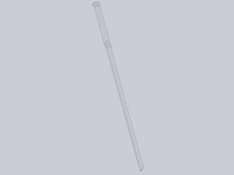 Wooden sword 3D Model