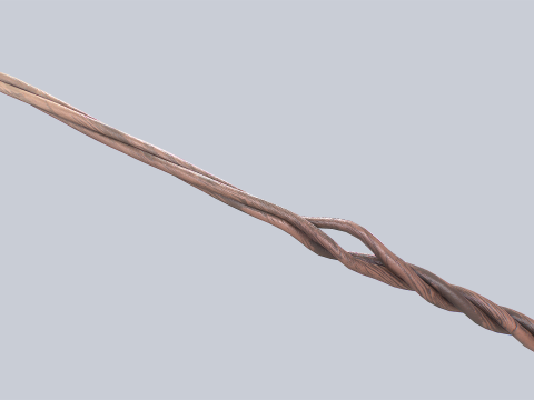 Wooden sword 3D Model