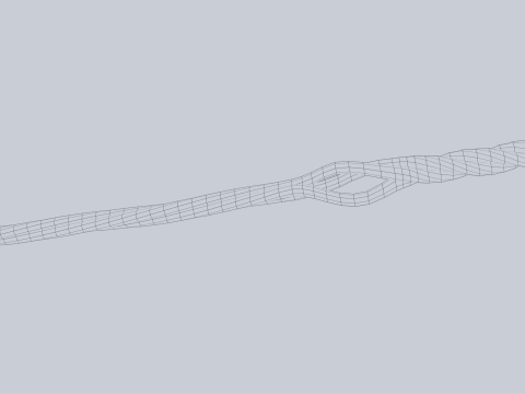 Wooden sword 3D Model