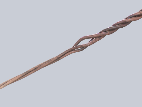Wooden sword 3D Model