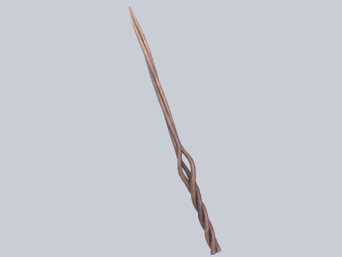 Wooden sword 3D Model