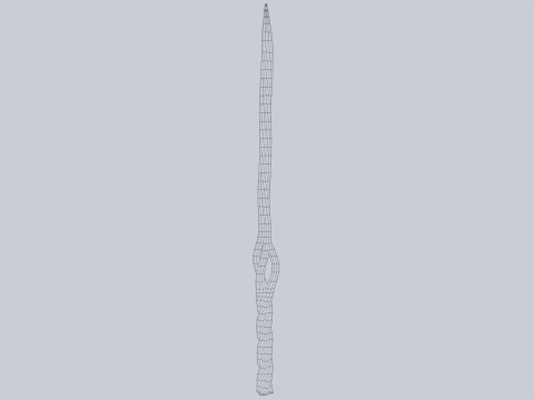 Wooden sword 3D Model