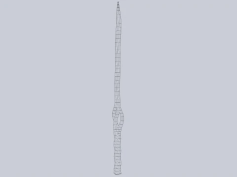Wooden sword 3D Model
