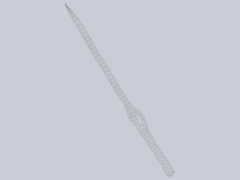 Wooden sword 3D Model