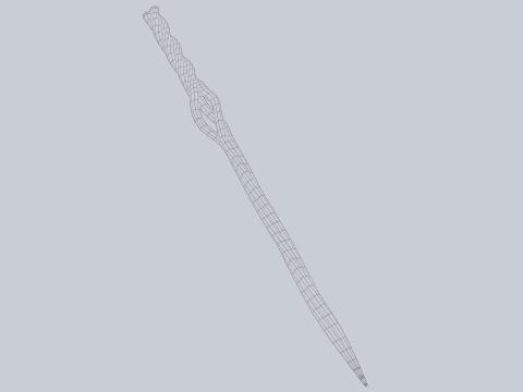 Wooden sword 3D Model