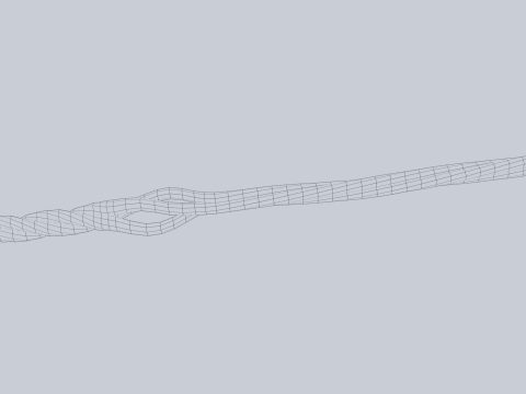 Wooden sword 3D Model