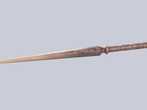 Wooden sword 3D Model