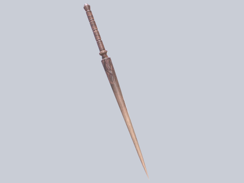 Wooden sword 3D मॉडल