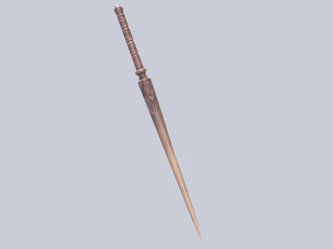 Wooden sword 3D Model