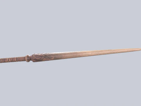 Wooden sword 3D Model