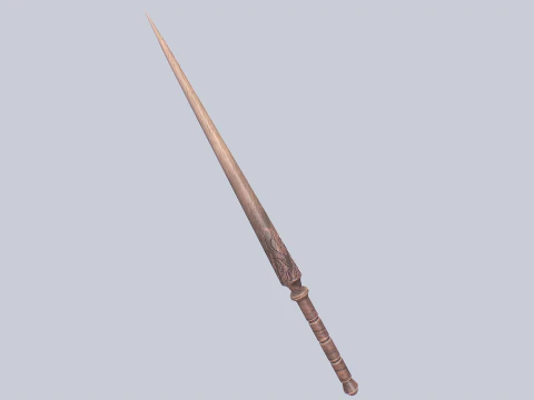Wooden sword 3D Model