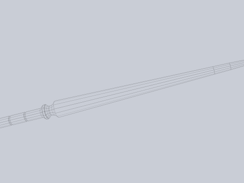 Wooden sword 3D मॉडल