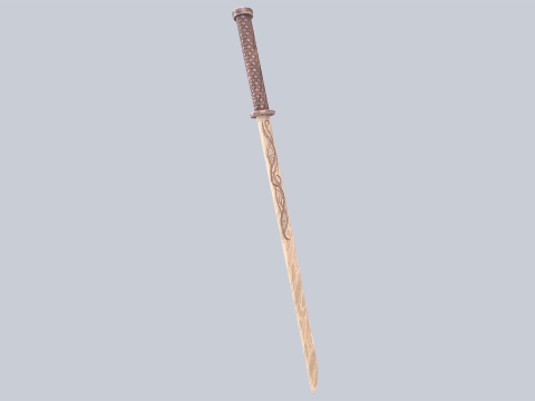 Wooden sword Modelo 3D