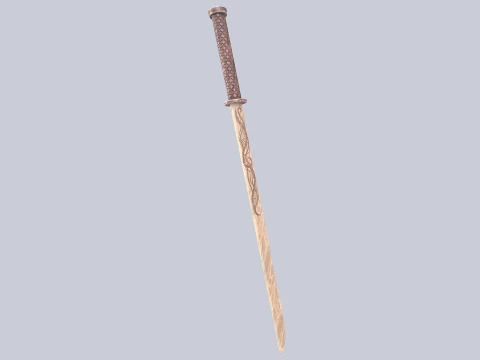 Spada di legno Modello 3D