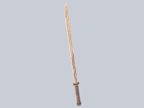 Wooden sword Modelo 3D