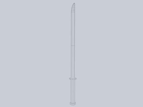 Wooden sword Modelo 3D