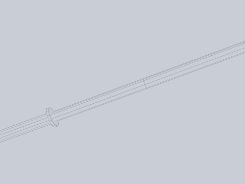 Wooden sword Modelo 3D
