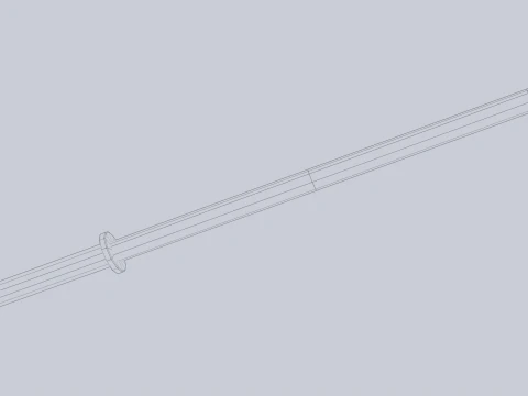 Spada di legno Modello 3D