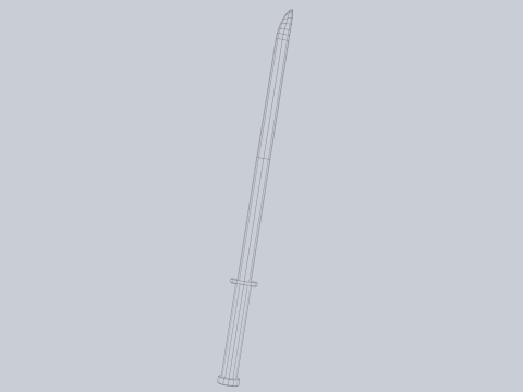 Wooden sword Modelo 3D
