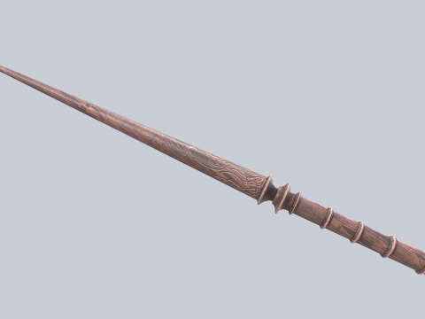Wooden sword 3D Model