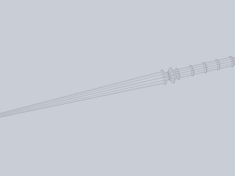 Wooden sword 3D Модель