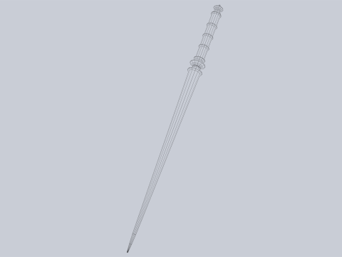 Wooden sword 3D Модель