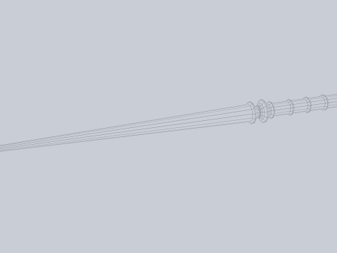 Wooden sword 3D Модель
