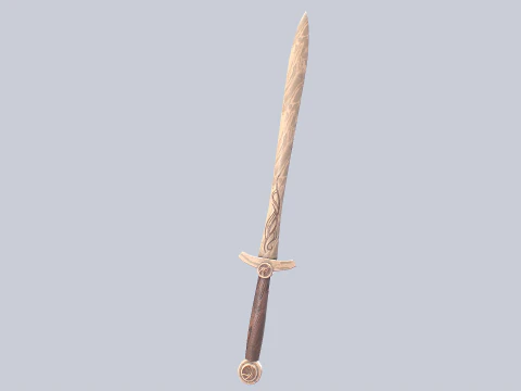 Wooden sword 3D Model