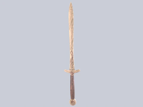 Wooden sword 3D Model