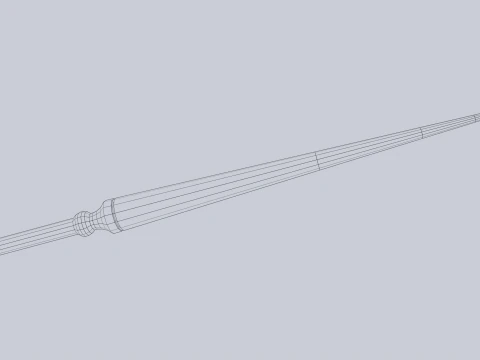 Wooden sword 3D Model