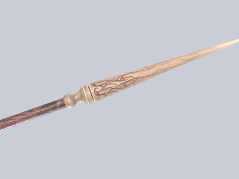 Wooden sword Modelo 3D