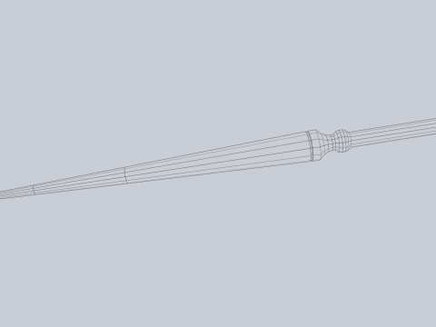 Wooden sword Modelo 3D