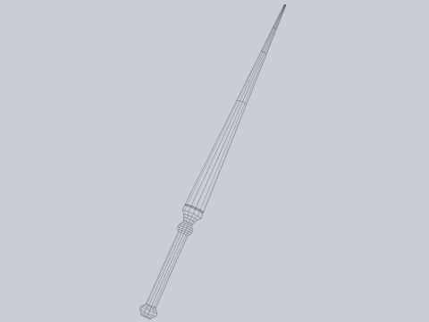 Wooden sword Modelo 3D