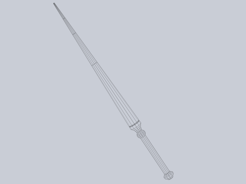 Wooden sword Modelo 3D