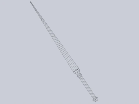 Wooden sword 3D Model