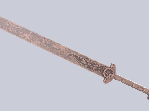 Wooden sword collection 3D Model