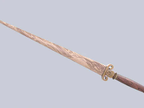 Wooden sword collection 3D Model