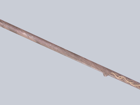 Wooden sword collection 3D Модель