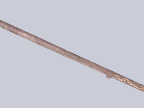 Wooden sword collection 3D Model