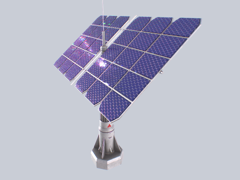 Scifi solar panel 3D 모델