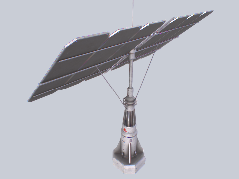 Scifi solar panel 3D 모델