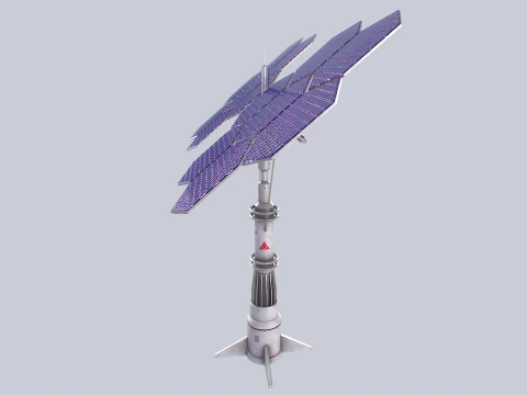 Scifi g&uuml;neş paneli 3D Model