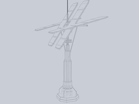 Scifi solar panel Modelo 3D